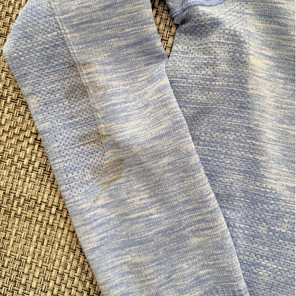 LULULEMON Swiftly Tech Hawaiian Blue Long Sleeve Top Shirt 8 Active Running - Picture 4 of 7